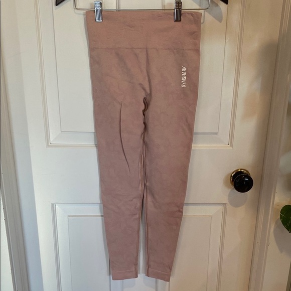 Gymshark Pink Seamless High Waisted marked camo Leggings - Picture 1 of 12
